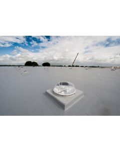 Powerdaylight Ø 53 cm system square eco flat roof flashing prefab 